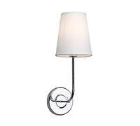 GGYTMQL Éclairage des Lampes murales à Ombre en Tissu Blanc Moderne Vintage, à côté des Appliques murales pour Le Salon, la Chambre, Le Couloir E14 Vis (Antique)