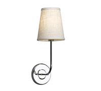 GGYTMQL Éclairage des Lampes murales de la Teinte en Tissu Moderne Vintage, à côté des Appliques murales pour Le Salon, la Chambre, Le Couloir E14 Vis (Noir)
