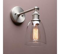 GGYTMQL Éclairage Industrial Loft Bar Bar Gasce Wall Lights Rapports, Lampe Murale Vintage avec Une Teinte en Verre de Cloche pour Le Restaurant Corridor Corridor (Noir) de l'îlot de Cuisine pour