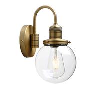 GGYTMQL Éclairage Modern Vintage Industrial Globe Globe Sconce Wall Lightting avec Un Abat-Jour en Verre Transparent de 5,9 ”, pour la Maison de Cuisine de Cuisine de Bureau.