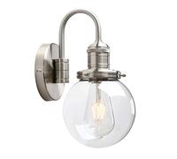 GGYTMQL Éclairage Modern Vintage Industrial Globe Globe Sconce Wall Lightting avec Un Abat-Jour en Verre Transparent de 5,9 ”, pour la Maison de Cuisine de Cuisine de Bureau.