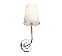 GGYTMQL Éclairage Vintage Moderne Beige Fabric de Tissu Lampes murales à Ombre, à côté des Appliques murales Lumières pour Le Salon, la Chambre, Le Couloir E14 Vis (Noir)