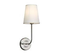 GGYTMQL Éclairage Vintage Moderne Beige Fabric de Tissu Lampes murales à Ombre, à côté des Appliques murales Lumières pour Le Salon, la Chambre, Le Couloir E14 Vis (Noir)