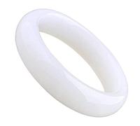 GGYTMQL Elegant Classical Jade Bangle Bracelet pour les femmes Bracelet de jade blanc naturel chinois