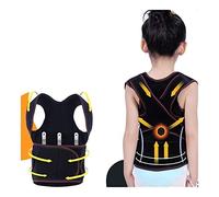 GGYTMQL Enfants Back Belt Kids Corrector Correction Correction Correction Spine Support Corset pour Les étudiants de Girl Boy (Couleur: Noir, Taille X-Plus)