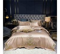 GGYTMQL Ensemble de Courtepointe Reine en 4 pièces, Couvre-lit de Couette en Pleine Taille réchauffée légère légère avec 2 camarades d'oreiller (19x29 Pouces) pour Toute la Saison C-1,8M