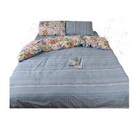 GGYTMQL Ensemble de fleurs de quatre pièces coton pur tout coton fille coeur coeur en trois pièces en trois pièces drapée couette couvre-lit quatre saisons (un lit de 1,5 m C 4 pc set) (un ensemble de