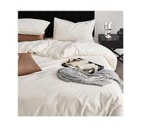 GGYTMQL Ensemble de literie à Quatre pièces Coton Couette Reine Solide 100s Soft Breathable Luxury Counter Cover Liberter avec Feuille de Fermeture à Fermeture éclair et pièces de ficture