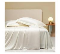 GGYTMQL Ensemble de literie à Quatre pièces Quatre pièces Luxury Egyptian Cotton Bed 1000TC Smooth Fitted Top Flat thewpas thelwead Solid Easy Care Lithing Set (Couleur B, King Size 4 PCS)