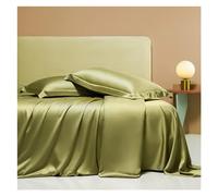 GGYTMQL Ensemble de literie à Quatre pièces Quatre pièces Luxury Egyptian Cotton Bed 1000TC Smooth Fitted Top Flat thewpas thelwead Solid Easy Care Lithing Set (Couleur B, King Size 4 PCS)