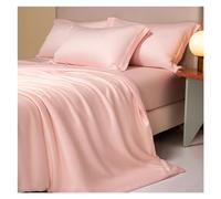 GGYTMQL Ensemble de literie à Quatre pièces Quatre pièces Luxury Egyptian Cotton Bed 1000TC Smooth Fitted Top Flat thewpas thelwead Solid Easy Care Lithing Set (Couleur B, King Size 4 PCS)