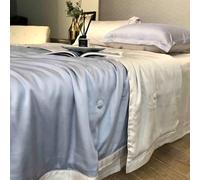 GGYTMQL Ensemble de literie King Quilt, Ensemble de couettes de Coutume de Canal d'été léger en 4 pièces, Couvre-lit Ultra Doux, Couvre-literie matelassée pour Toutes Les Saisons P-1,8M