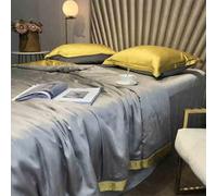 GGYTMQL Ensemble de literie King Quilt, Ensemble de couettes de Coutume de Canal d'été léger en 4 pièces, Couvre-lit Ultra Doux, Couvre-literie matelassée pour Toutes Les Saisons P-1,8M