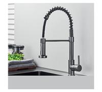 GGYTMQL Évier Noir Mate Tirez vers Le Bas du Robinet de Cuisine Pandée Unique 360 Rotation Torneira Cozinha Mixer Tap