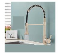 GGYTMQL Évier Noir Mate Tirez vers Le Bas du Robinet de Cuisine Pandée Unique 360 Rotation Torneira Cozinha Mixer Tap