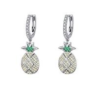 GGYTMQL Fashion 100% 925 Boucles d'oreilles en zircon éblouissant en argent sterling en argent sterling pour femmes bijoux de mariage