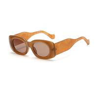 GGYTMQL Fashion Ovale Femmes Lunettes rétro Gradient Shades UV400 Hommes Lignes Larges
