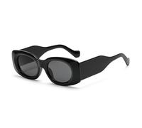 GGYTMQL Fashion Ovale Femmes Lunettes rétro Gradient Shades UV400 Hommes Lignes Larges
