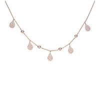 GGYTMQL Fashion Women Girl Charm Jewelry Micro Pave Scared Bling Eater Water Drop Stone Choker Colliers