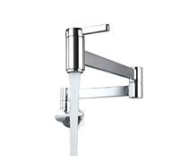GGYTMQL Fauce de robinet en laiton en laiton dans le mur pliable simple plit de vadrouille extension de puits de poule robinet doré chrome noir (chrome)