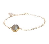 GGYTMQL Feng Shui Crystal Bracelet pour les femmes guérison Natural Strawberry Quartz Lapis Lazuli Variété Gemles Sterling Silver Gold Bracelet Vacation Bijoux Alulet Amulent la chance, Rose Quartz