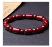 GGYTMQL Feng Shui Wealth Bracelet Natural Cinnabar Purple Cinnabar Bodet Perles de minerai brut attirent le bracelet Cadeau de l'argent pour les femmes/hommes apporter la prospérité Cinabar