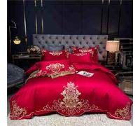 GGYTMQL Feuilles de lit en Satin - Ensemble de literie de Taille Reine Soyeuse de Luxe de Luxe - Plus Doux Que la Soie, Parfait pour Les Cheveux et la Peau, Cadeaux pour Les Femmes G-2,2 m