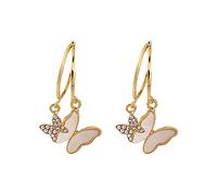 GGYTMQL Flash Papillon Stud Dames Haut de Gamme de Conception de Luxe légère de Conception pour Les Femmes Qui pendaient