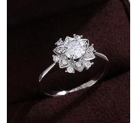 GGYTMQL Fleur Anneaux de Mariage Nuptiale