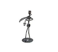 GGYTMQL Garden Ornement 13cm Iron Music Band Figurine Metal Musicien Modèle Modèle Iron Music Player Crafts Vintage Office Home Decor 5