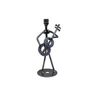 GGYTMQL Garden Ornement 13cm Iron Music Band Figurine Metal Musicien Modèle Modèle Iron Music Player Crafts Vintage Office Home Decor 5