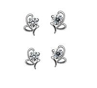 GGYTMQL Gift Crystal Gift 2pcs en Forme de cœur en Boue pour Femmes