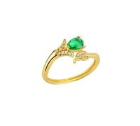 GGYTMQL Girl Products Anneaux Ring Jewellery Femmes hommes Sonnets verts pour femmes Open Ajustement Vintage Ring Couple de mariage Cadeaux