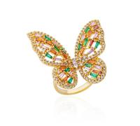 GGYTMQL Girl Products Anneaux Ring Jewellery Femmes Men Houes de papillon pour femmes Cadeaux de mariage en pierre en pierre
