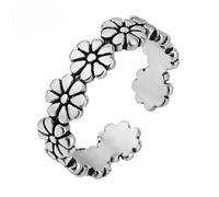 GGYTMQL Girl Products anneaux Ring Jewelry Women Men Fleurs Fleurs Anneaux de doigt éblouissant Daisy Empilable Anneau, Clear for Women Wedding Gifts