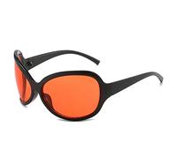 GGYTMQL Grand Cadre Hip-Hop Hommes et Femmes Lunettes de Soleil en Plein air Accessoire de Plage à la Mode UV400 Cadeau de Lunettes de Soleil