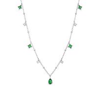 GGYTMQL Green Crystal Pichel Perle Perle Perle Link Chain Pendant Collier Jewelry For Women Accessoires