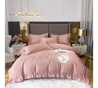 GGYTMQL Imitation de Broderie Imitation Silk Tente de Couverture de Couette de Couette Lin Lin Lin smams Lits Lits liberes Coton lindred (a King 220x240cm 4pcs) Queen 200x230cm