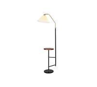 GGYTMQL Lampadaire léger lampadaire avec Table pour Les Chambres de Salon Bureau, Tissu plissé et Base en marbre ， Lampe à poteaux Hauts élégants (Ampoule Non Incluse) Lumière Debout (Couleur: a)