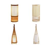 GGYTMQL Lampadaire léger Nouveau lampadaire Chinois B&B Salon Bambou Lampe d'art Room de Salle de thé décoration Bambou lampadaire, adapté à la Chambre, Couloir, Loisirs et Divertissement
