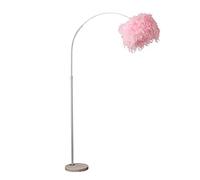 GGYTMQL Lampe Debout Lampe créative la Lampe de Sol de Plume Moderne LED Planche LED Nordique pour Chambre à Coucher lit lit têtes canapé décoration Lampe Haute Plaque Debout Clair (Couleur: Rose,