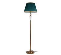 GGYTMQL Lampe Lampe Debout Lampe, lumière du Sol à LED, Lampe de fossé en Cristal américain Salon scandinave Vintage cuivre lampadaire étude de Chambre à Coucher Lampe Verticale Verticale Haute