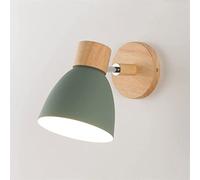 GGYTMQL Lampe Murale en métal monotage Mural Sconce fixaire Simple e27 en Bois de Base en Bois Chambre de lit de lit Mural étude étude étude de Chambre à Coucher d'altitude