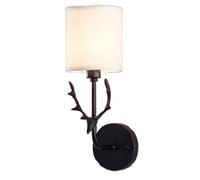GGYTMQL Lampe Murale intérieure de Tissu d'Antlers, la lumière Murale créative de Style européen Simple. Chambre E27 Personnalisé d'appareil Mural décoratif personnalisé. pour Le Couloir de