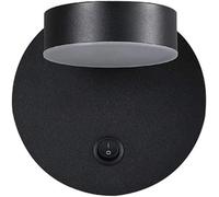 GGYTMQL Lampe Murale LED intérieure Rotatif 360 ° Éclairage Acrylique Panneau lumières murales 7W Applexion Chaude Blanche 3000k avec Interrupteur Marche/éteinte lumières de Lecture de Chevet, LED