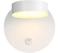 GGYTMQL Lampe Murale LED intérieure Rotatif 360 ° Éclairage Acrylique Panneau lumières murales 7W Applexion Chaude Blanche 3000k avec Interrupteur Marche/éteinte lumières de Lecture de Chevet, LED