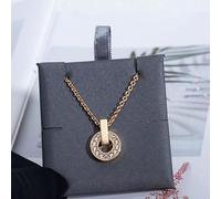 GGYTMQL Le 925 collier de pendentif creux 925 Bijoux de chaîne de col populaire pour femmes polyvalentes