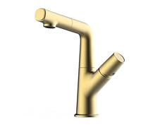 GGYTMQL Le mélangeur de Salle de Bain Taps avec Pull-streptable soulevant Le soulèvement de lavabo à Eau Chaude et Froide Taps à 360 ° Rotation de lavabo Rotatif Robinet de Bassin à poignée Unique