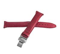 GGYTMQL Locman Women's Femme's Women Red Leather Watch Band Watch avec Silver Buckle