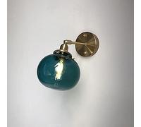 GGYTMQL Lumières murales Fixture Lampe de la Lampe de la Citrouille Glasse-Shade Lanterne Vintage Retro Copper Mall Éclairage Mural Loft Bar Bar Cuisine Ponce (Couleur: Clear)